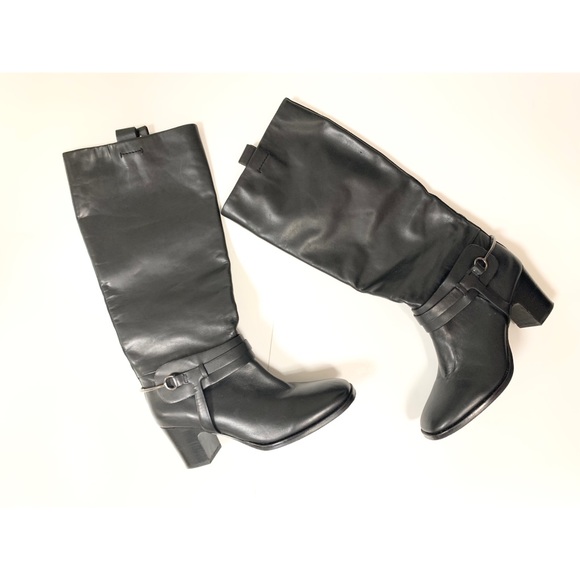 VINCE CAMUTO Signature Black Tazmin Riding Boots - Picture 4 of 10